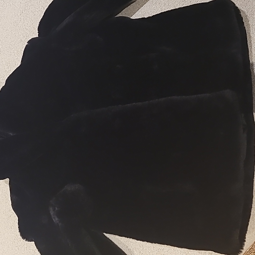 Faux fur black jacket